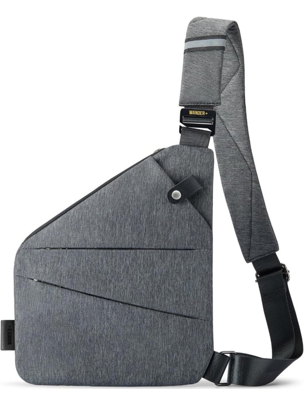 Anti-Theft Multi-Pocket Crossbody Sling Bag for Travel - Slim Design for Men